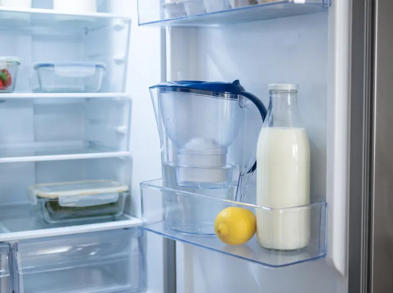 Gefilterd water blijft niet lang vers in de kan.